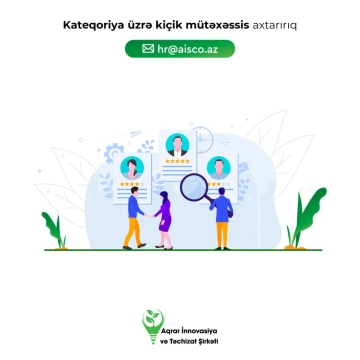 Kateqoriya üzrə Kiçik Mütəxəssis vakansiyası
