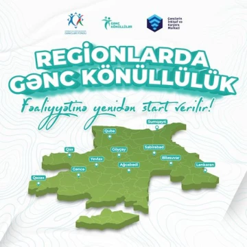 Region gəncləri üçün Gənc Könüllülük fəaliyyətinə yenidən start verilir