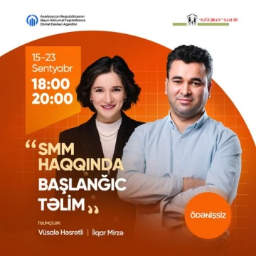 SMM üzrə iş dünyasına ilk addımınızı atmağa hazır olun! (ÖDƏNİŞSİZ)