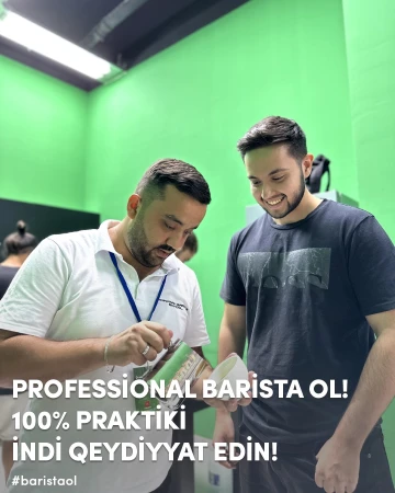 "Hoffman Co Professional Barista" Praktiki Təlim Proqramına qeydiyyat davam edir !