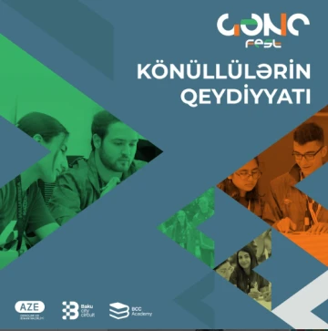 Festivalda könüllü qismində iştirak etmək istəyən gənclərin nəzərinə