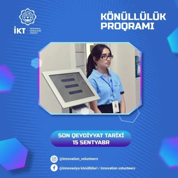 İnnovativ gənc, inkişafa hazır ol!