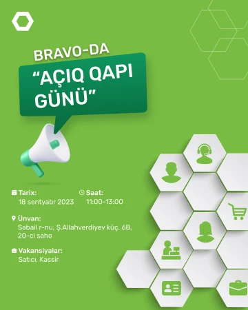 Bravo “Açıq qapı” günü elan edir!