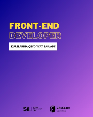 Social Innovation Lab tərəfindən keçirilən "Front-end Developer" kurslarına müraciət başladı!