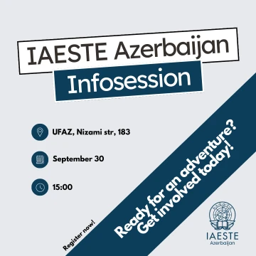 "IAESTE Azerbaijan" təşkilatının məlumatlandırma Sessiyası keçiriləcək