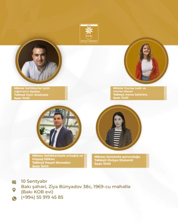Bakı KOBİM tərəfindən təşkil edilən biznesyönümlü təlimlər davam edir!