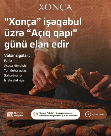 Xonça Fabriki açıq qapı günü keçirir