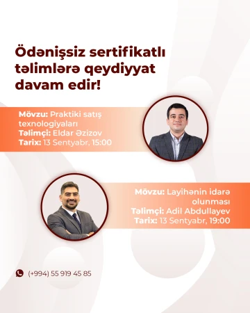 Öz biznesini qurmaq istəyənlər üçün fürsət!