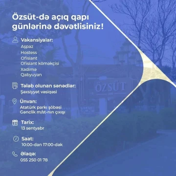Açıq qapı günü keçiriləcək