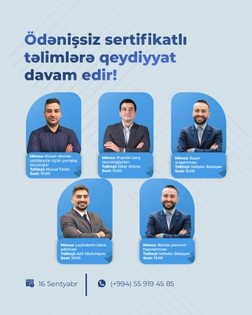 Sahibkarlar üçün şad xəbər!