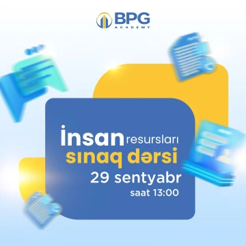 "İnsan resursları üzrə Əmək Məcəlləsi və Kadr Kargüzarlığı" mövzusunda ödənişsiz sınaq dərsi
