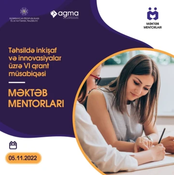 "Məktəb Mentorları" layihəsinin mentor seçim mərhələsi başlamışdır