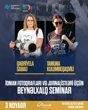 İdman fotoqraflarını və jurnalistləri beynəlxalq təlimdə iştirak etməyə dəvət edirik!