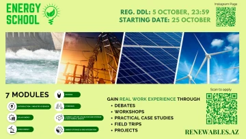 "Energy School" proqramı gənclərə bərpa olunan enerji sahəsi üzrə təcrübə təklif edir