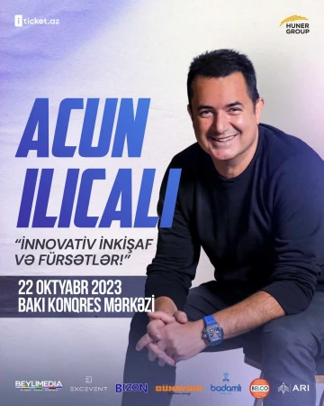 Türkiyənin sevilən siması Acun Ilıcalı ilk dəfə böyük bir seminar üçün Bakıya  gəlir! Edu20 promo kodu