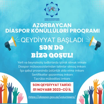 Gənclər üçün “Könüllülər Proqramı”