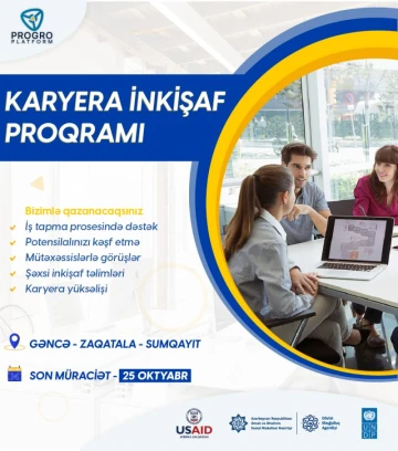 PROGRO komandası sizi “Karyera İnkişaf Proqramı”na dəvət edir