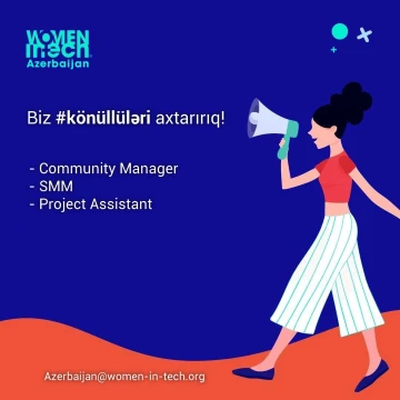 Women In Tech Azərbaycan komandası könüllülər axtarır!