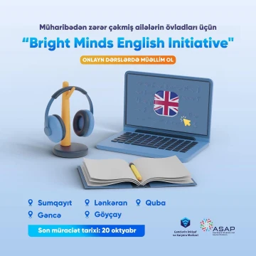 "Bright Minds English Initative" Layihəsində müəllim olmaq üçün qeydiyyat başladı