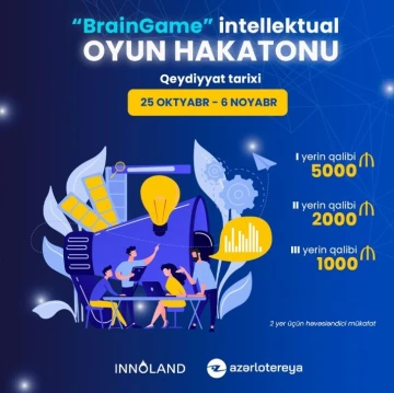 “BrainGame” intellektual oyun hakatonuna QEYDİYYAT başladı!