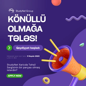 Təhsil Sərgisində Könüllü Ol!