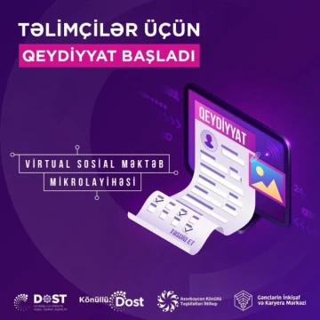 "Virtual Sosial Məktəb" - Təlimçilər üçün qeydiyyat başladı