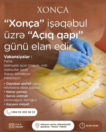 Xonça Fabriki açıq qapı günü (Məhəmmədi) keçirir