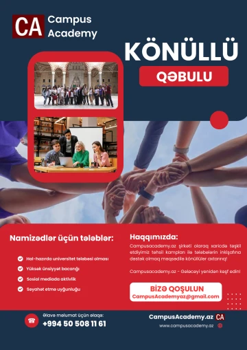 Campusacademy.az Könüllülər Komandasına Qoşul!