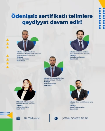 Sahibkarlar üçün şad xəbər!