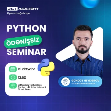 Python Back-End Proqramlaşdırma üzrə Ödənişsiz Seminar