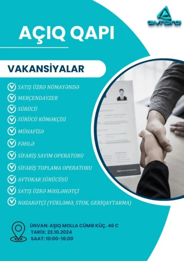 Avrora Şirkətlər Qrupu 22 oktyabr 2024-cü il tarixində AÇIQ QAPI günü elan edir!