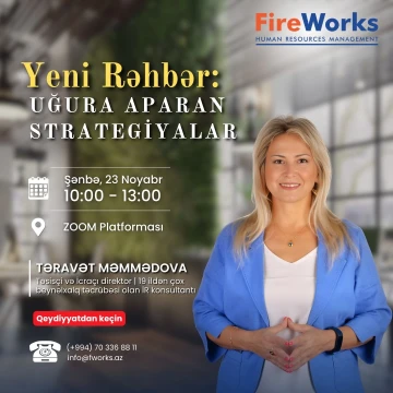 “Yeni rəhbər: Uğura aparan strategiyalar” adlı təlim keçiriləcək