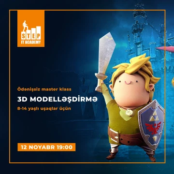 Ödənişsiz master klass “3D modelləşdirmə”