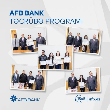 "AFB Bank" ASC –də  Təcrübə Proqramı