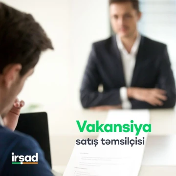 "Satış təmsilçisi" vəzifəsi üzrə vakansiya