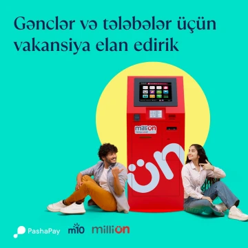 Tələbələr və öz karyerasını PashaPay şirkətinin Satış sahəsində qurmaq istəyən gənclərə möhtəşəm fürsət