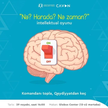 Meydan öz biliyinə və dünyagörüşünə güvənən cavanlarındır!
