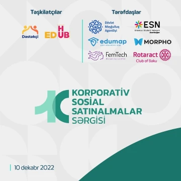Azərbaycanda ilk dəfə “1-ci Korporativ Sosial Satınalmalar Sərgisi”  baş tutacaq