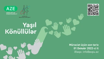 “Yaşıl Könüllülər” adlı yeni layihəyə start verilir