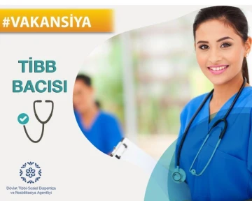Tibb bacısı (Cəlilabad, Masallı, Yardımlı və Biləsuvar rayonları) vakansiyası