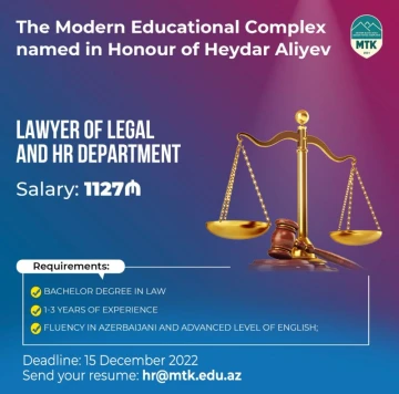 Lawyer of Legal and Human Resources Department