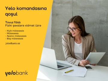 Fiziki şəxslərə xidmət üzrə eyni zamanda bir neçə vakansiya var (Tovuz)
