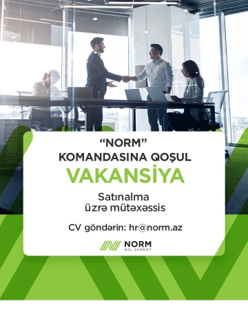 Satınalma üzrə Mütəxəssis vakansiyası