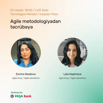 “Agile metodologiyadan təcrübəyə” mövzusunda görüş keçiriləcək
