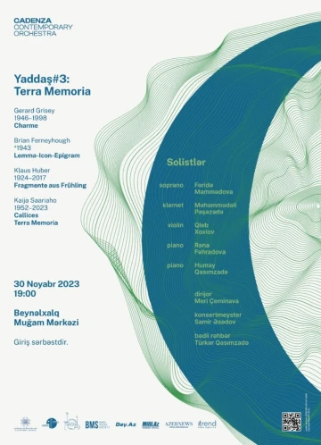 "Yaddaş#3: Terra Memoria" adlı konsert keçiriləcək  (GİRİŞ SƏRBƏSTDİR)
