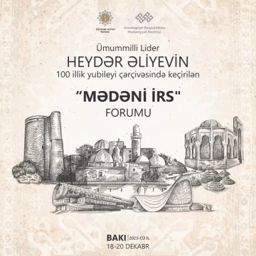 Azərbaycanda ilk dəfə olaraq “Mədəni irs” mövzusunda forum keçiriləcək