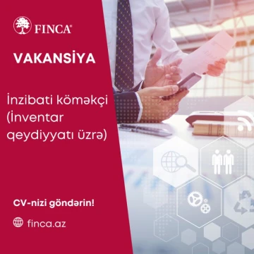 İnzibati köməkçi (İnventar qeydiyyatı üzrə) vakansiyası