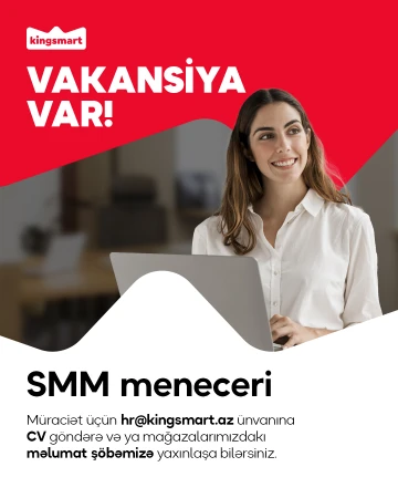 "Sosial media üzrə menecer" vakansiyası