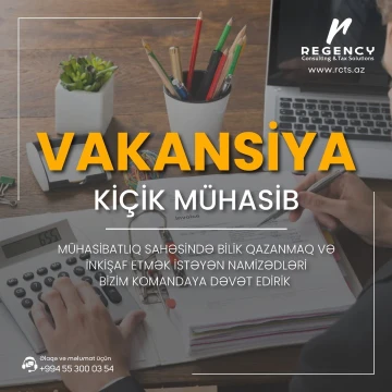 Kiçik mühasib vakansiyası