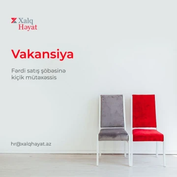 Fərdi satış şöbəsinə kiçik mütəxəssisi vakansiyası